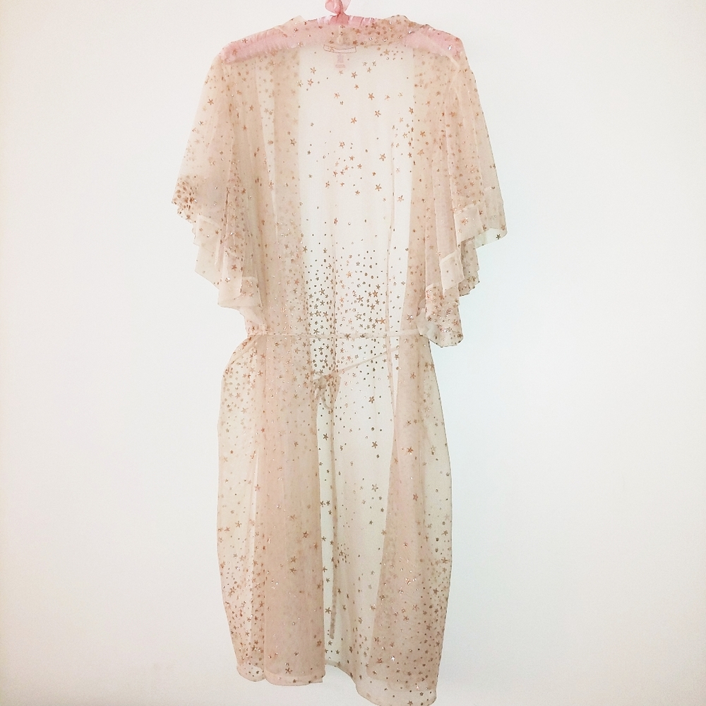 Victoria's Secret Star Printed Mesh Kimono